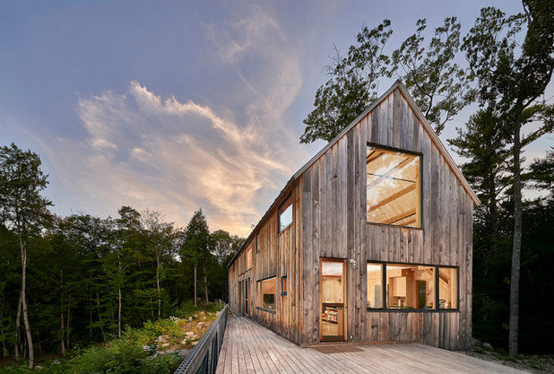 Rustic Exterior by Eagle Pond Studio