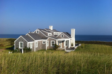 Beach style exterior home photo in Providence