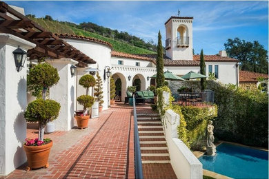 Tuscan exterior home photo in Santa Barbara