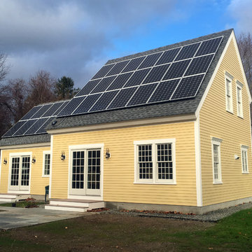 Energy-Efficient Modern Colonial with Solar Panels