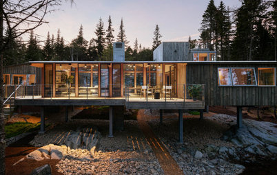 A Modern Wood-and-Concrete Cabin in Coastal Maine