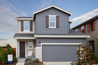 Example of a two-story exterior home design in San Francisco