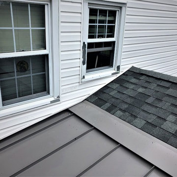 Estate Grey Owens Corning Shingles and Slate Grey Standing Seam Metal Roof Insta