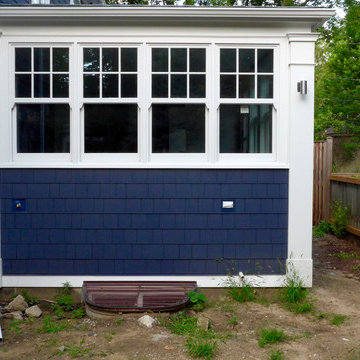 Evanston, IL James Hardie Shingle Siding Remodel in Deep Ocean