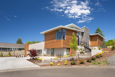 Contemporary exterior home idea in Portland