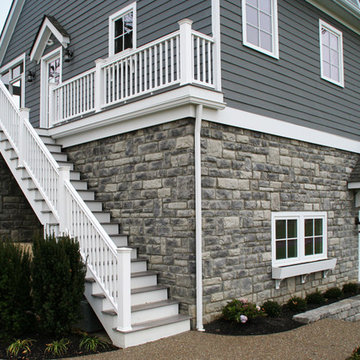 Exterior Accents Using Limestone Manufactured Stone