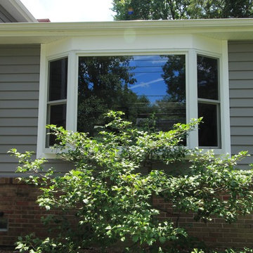 Exterior Bay Window and Siding