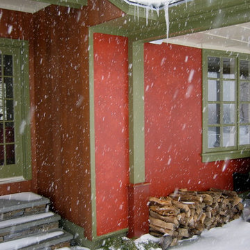 exterior color to view in snowfall