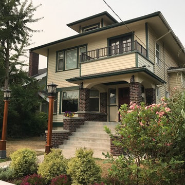 Exterior Curb Appeal, Craftsman Four Square, Seattle , WA