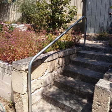 Exterior Garden steps handrail