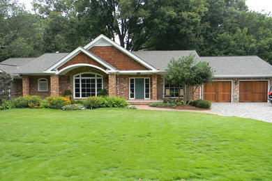 White wood exterior home photo in Atlanta