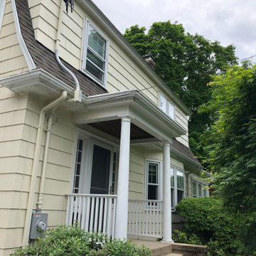 Exterior Painting, Yellow and White Repaint, Newton, MA