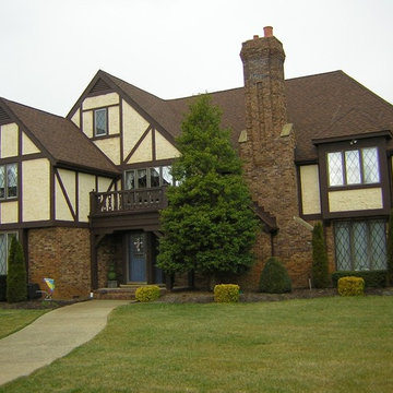 Exterior Painting - Yellow Tudor House in Linwood, NJ