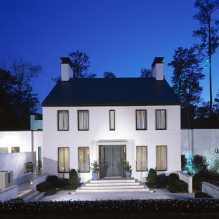 Transitional two-story exterior home photo in Atlanta