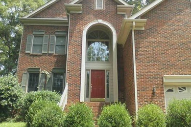 This is an example of a traditional house exterior in Charlotte.