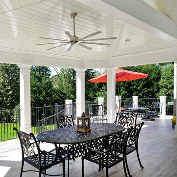Exterior Remodel Turns Home Backyard into Gorgeous Retreat in Great Falls, Va