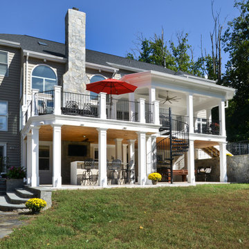 Exterior Remodel Turns Home Backyard into Gorgeous Retreat in Great Falls, Va