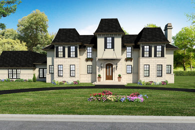Exterior Rendering of Transitional Private Home - 8,300 Square Feet
