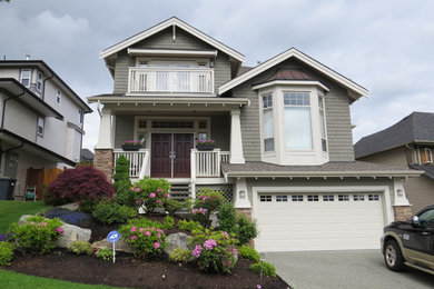 Design ideas for a classic house exterior in Vancouver.