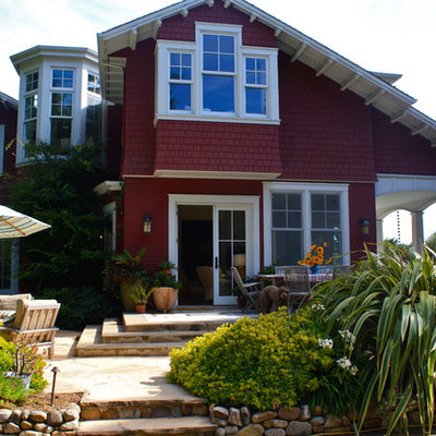 Elegant red exterior home photo in San Francisco