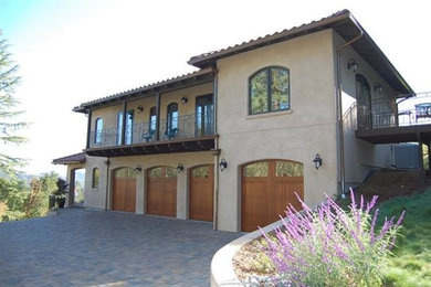 Example of a tuscan exterior home design in San Francisco