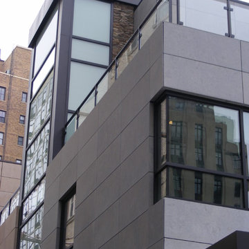 Exterior Windows, Stairwell and Glass Railing