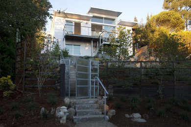 Example of an eclectic exterior home design in San Francisco