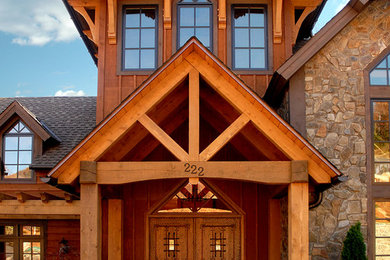 Mountain style exterior home photo in Charlotte