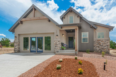 Contemporary exterior home idea in Denver