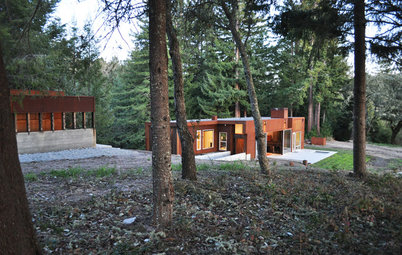 Houzz Tour: A Modern Getaway Nestled in the Trees