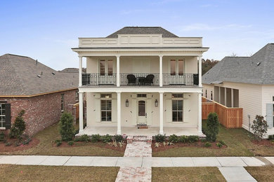 This is an example of a classic house exterior in New Orleans.