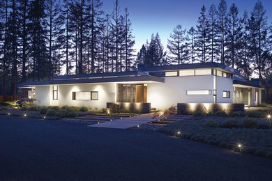 Fleetwood Windows & Doors in an Atherton  Home Designed by Ohashi Design Studio