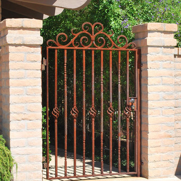 Forged Courtyard Gate