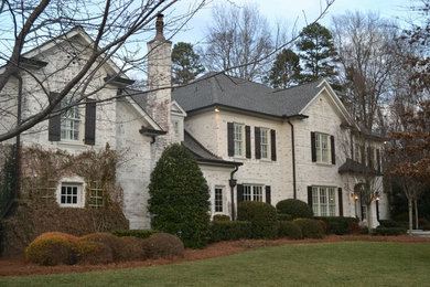 Example of an eclectic exterior home design in Charlotte