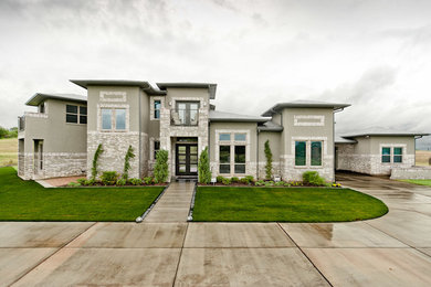 Example of a minimalist exterior home design in Dallas