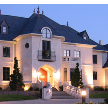 French Chateau Night View