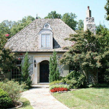 French Cottage with Limestone Entry