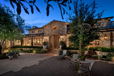 Mediterranean exterior home idea in Phoenix