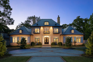 Inspiration for a french country exterior home remodel in Other