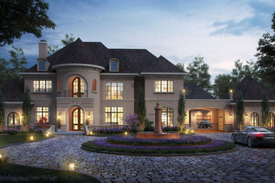 French Front Elevation - Colleyville