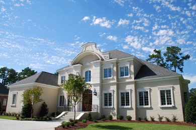 Inspiration for a timeless exterior home remodel in Raleigh
