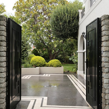Front Courtyard & Wrought Iron Gates