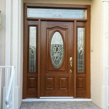 Front Door, Sidelight & Transom