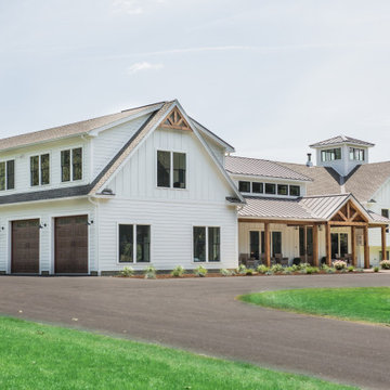 Front Elevation, 4 Car Garage, Shed Dormer, Cupola