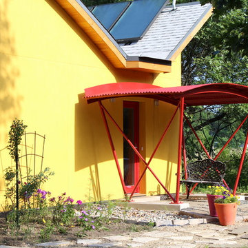 Front Entry under Butterfly Roof