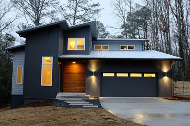 Example of a minimalist exterior home design in Atlanta