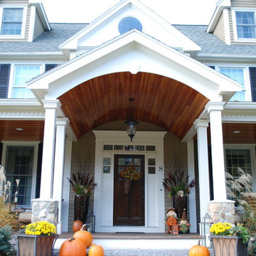 Front Exterior Makeover with Porch
