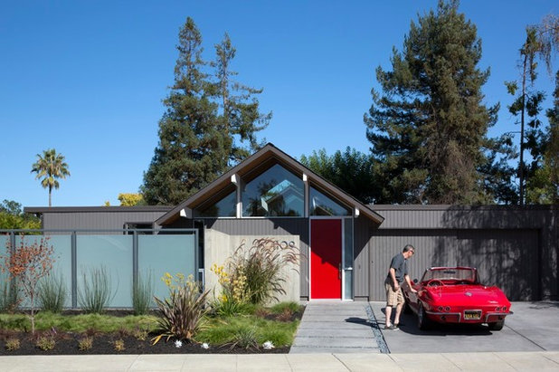 Midcentury Exterior by modern house architects