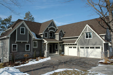 Inspiration for a craftsman exterior home remodel in Minneapolis