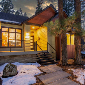 Front porch of Bend, Oregon Craftsman home